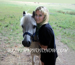 Girl with Horse Photos