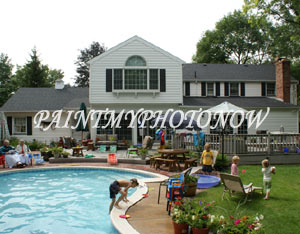 Bungalow with swimming pool picture